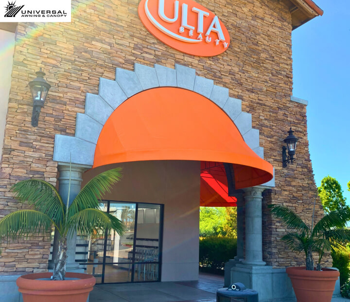 Fixed fabric awning at Ulta
