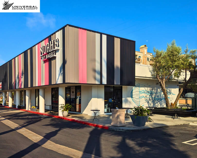 Custom storefront facade at Noahs