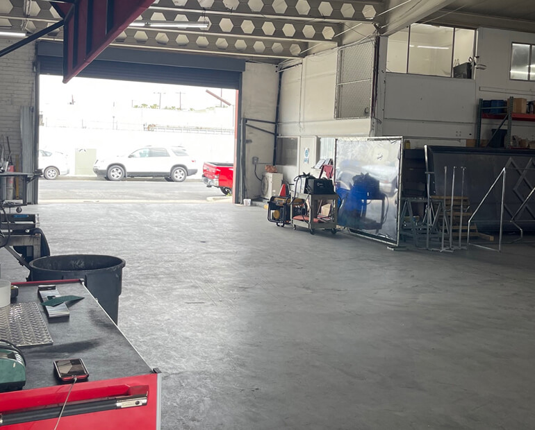 Custom commercial shade installation on a commercial project