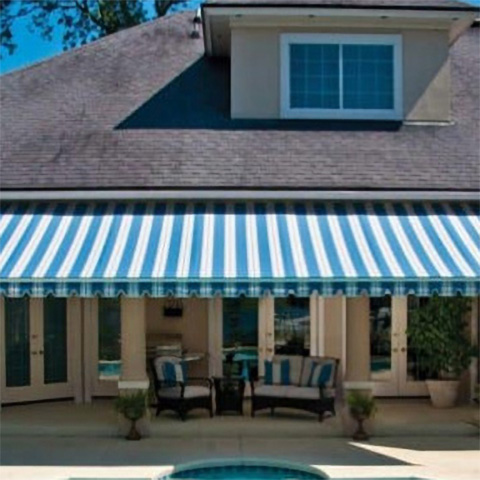Retractable Awning covering outdoor awnings